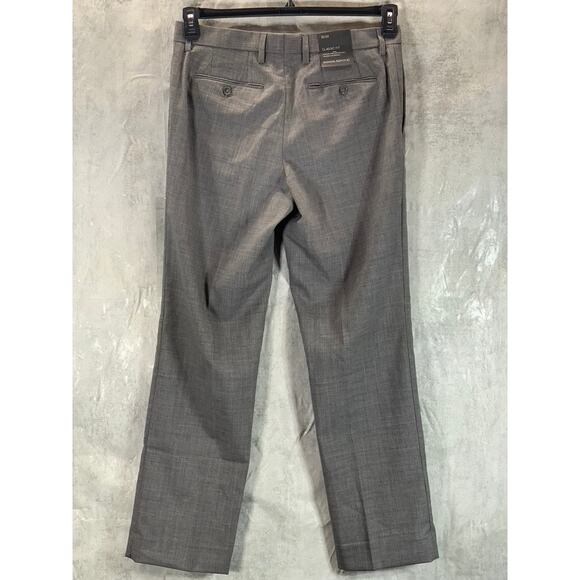 BANANA REPUBLIC Men's Grey Mini Gingham Classic-Fit Dress Pants SZ 32X32 - Picture 2 of 10